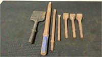 (7) Assorted Jackhammer Bits