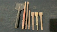 (7) Assorted Jackhammer Bits