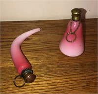 Peach Blow Horn & Bottle