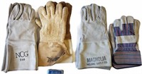 3 Sets of Welding Gloves and Garden Gloves
