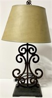 Metal Scroll Table Lamp