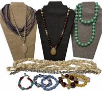 Selection of Beaded Costume Jewelry