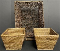 Selection of Rattan & Jute Baskets