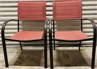 Pair of Metal Framed Patio Chairs