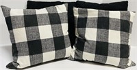 Assortment of Black & White Decor Pillows