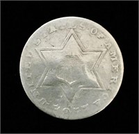 1857 Three Cent Silver