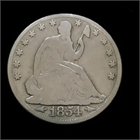 1854 With Arrows Half Dollar