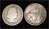 (2) Commemorative Half Dollars 1893 & 1925