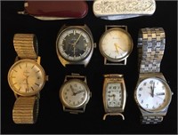 Wrist Watches and Knives  (Estate Find)