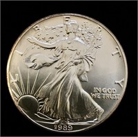 BB 1989 American Eagle .999 Silver Dollar