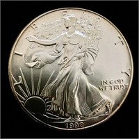 BB 1992 American Eagle Silver Dollar .999