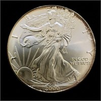 BB 2000 American Eagle Silver Dollar .999 Fine