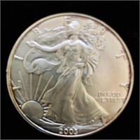 BB 2003 American Eagle Silver Dollar .999 Fine