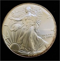 BB  2007 American Eagle .999 Silver Dollar