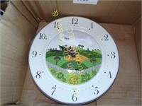 Kitchen Clock & 2 Decorative Plates