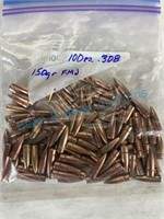 100pcs, 30 cal 150gr FMJ