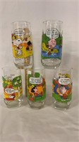 Camp Snoopy glass collection from McDonalds