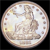 1881 Silver Trade Dollar GEM PROOF