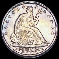 1853 Seated Half Dollar CLOSELY UNCIRCULATED