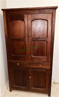 Antique primitive pie safe cabinet - two doors
