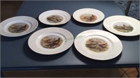 Porcelain plates - four West German and two