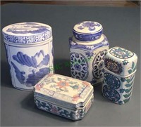 Miscellaneous lot - oriental style jars, jewelry