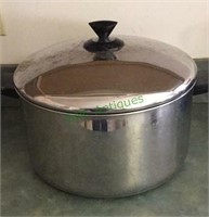Large cooking pot with lid - stainless cook pot