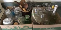 Kitchen lot - vases, milk jar, Disney cups, spice