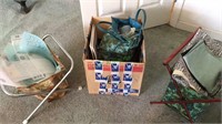 Sewing lot - two sewing baskets and a box lot -