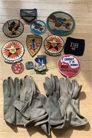 12 vintage jacket military patches including a