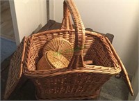 Sewing baskets - lot of five different Kane