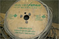 LARGE LOT OF ELECTRO-BRAID HEAVY WIRE ROPE