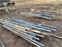 Pile of used top rail and posts