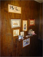 Wooden Shelf, (Cat) Counted Cross Stitch Items