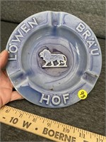 Lowen Brau HOF Ceramic German Ash Tray