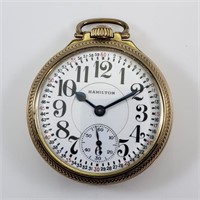 HAMILTON POCKET WATCH - 1932 - 17j - 16s