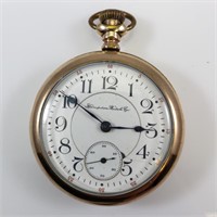 HAMPDEN POCKET WATCH - 1908 - 17j - 18s