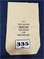 Authentic Federal Reserve Money Bag