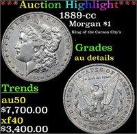***Auction Highlight*** 1889-cc Morgan Dollar $1 G