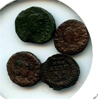 4 Ancient Roman Coins