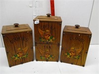 Wooden Canster Set