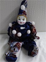 Collectible Clown With Ceramic Head doll