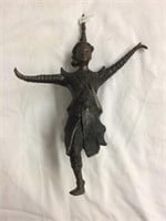 Hand Carved Cast Iron Dancing Indian Goddess