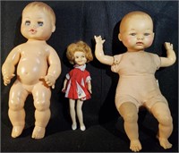 Vintage Trio of Dolls Horsman & NJ