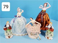 German China Half Doll & Figures