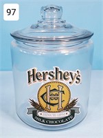 Hershey's Chocolate Glass Candy Jar