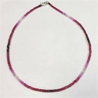 SILVER RUBY(25.74CT)  NECKLACE (~LENGTH