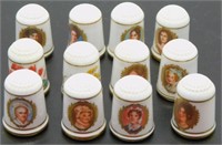 Franklin Porcelain Bone China Thimbles of