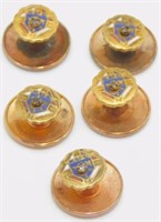 Vintage Knights of Columbus Pins with Gems and