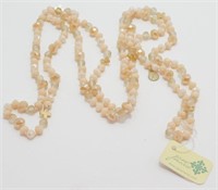 Jane Marie Beads with Original Tag, 64” long,